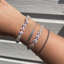 Load image into Gallery viewer, Hen Letter Personalised Crystal Bracelet