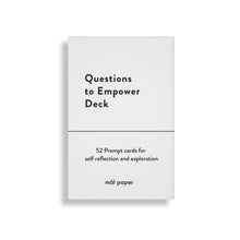 Load image into Gallery viewer, Questions to Empower Deck of cards on white background
