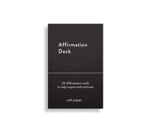 Load image into Gallery viewer, Deck of affirmation cards with white background
